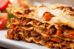 Nahaufnahme einer italienische Lasagne